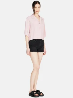 Women Sisley Shirts & Blouses<Boxy Fit Shirt With Short Sleeves
