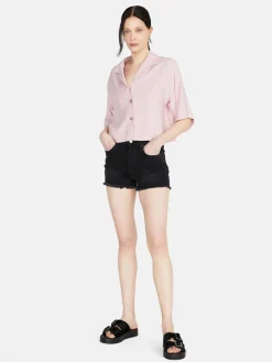 Women Sisley Shirts & Blouses<Boxy Fit Shirt With Short Sleeves
