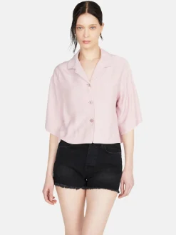 Women Sisley Shirts & Blouses<Boxy Fit Shirt With Short Sleeves