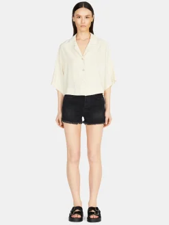 Women Sisley Shirts & Blouses<Boxy Fit Shirt With Short Sleeves