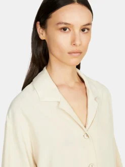 Women Sisley Shirts & Blouses<Boxy Fit Shirt With Short Sleeves