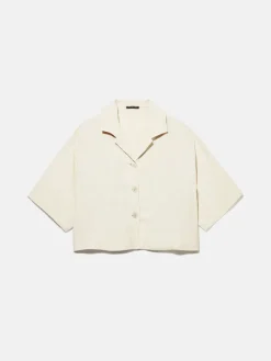 Women Sisley Shirts & Blouses<Boxy Fit Shirt With Short Sleeves