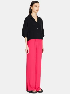 Women Sisley Shirts & Blouses<Boxy Fit Shirt With Short Sleeves