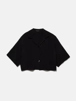 Women Sisley Shirts & Blouses<Boxy Fit Shirt With Short Sleeves