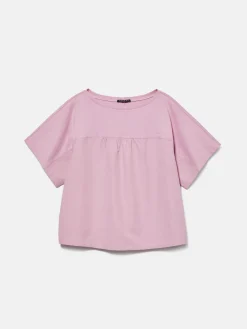 Women Sisley Tops & T-Shirts<Boxy Fit T-Shirt With Gathering