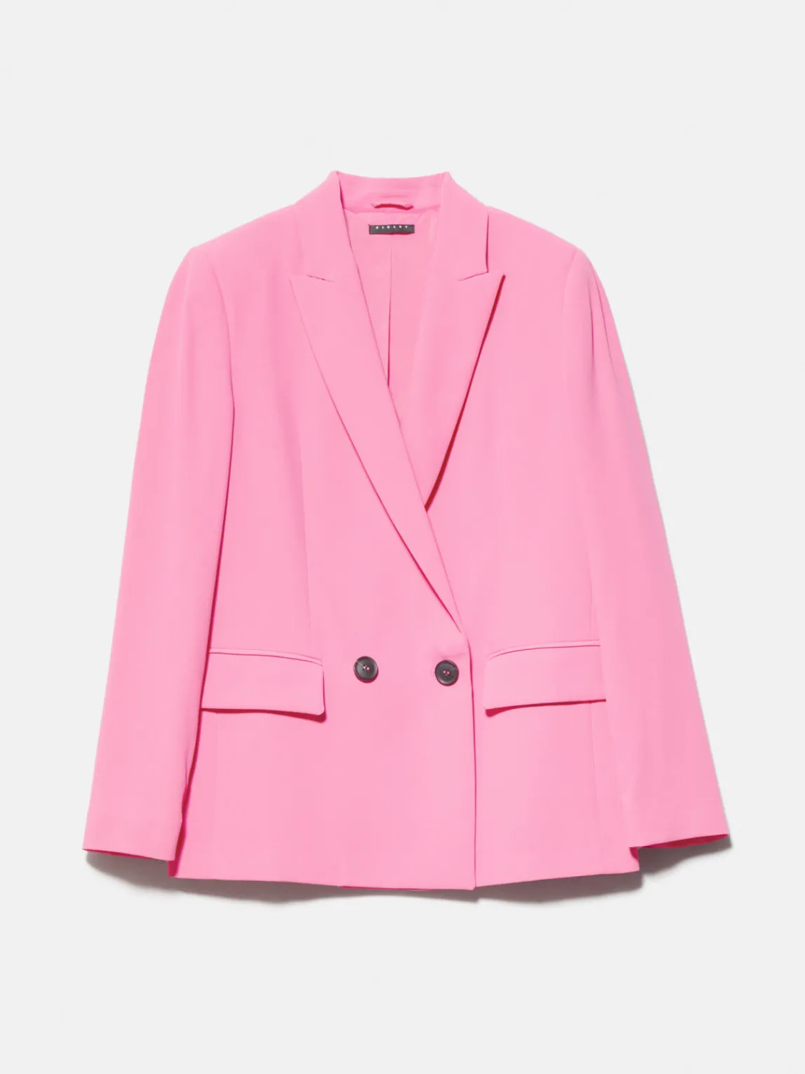 Women Sisley Jackets & Coats<Boy Fit Jacket With Contrasting Detail