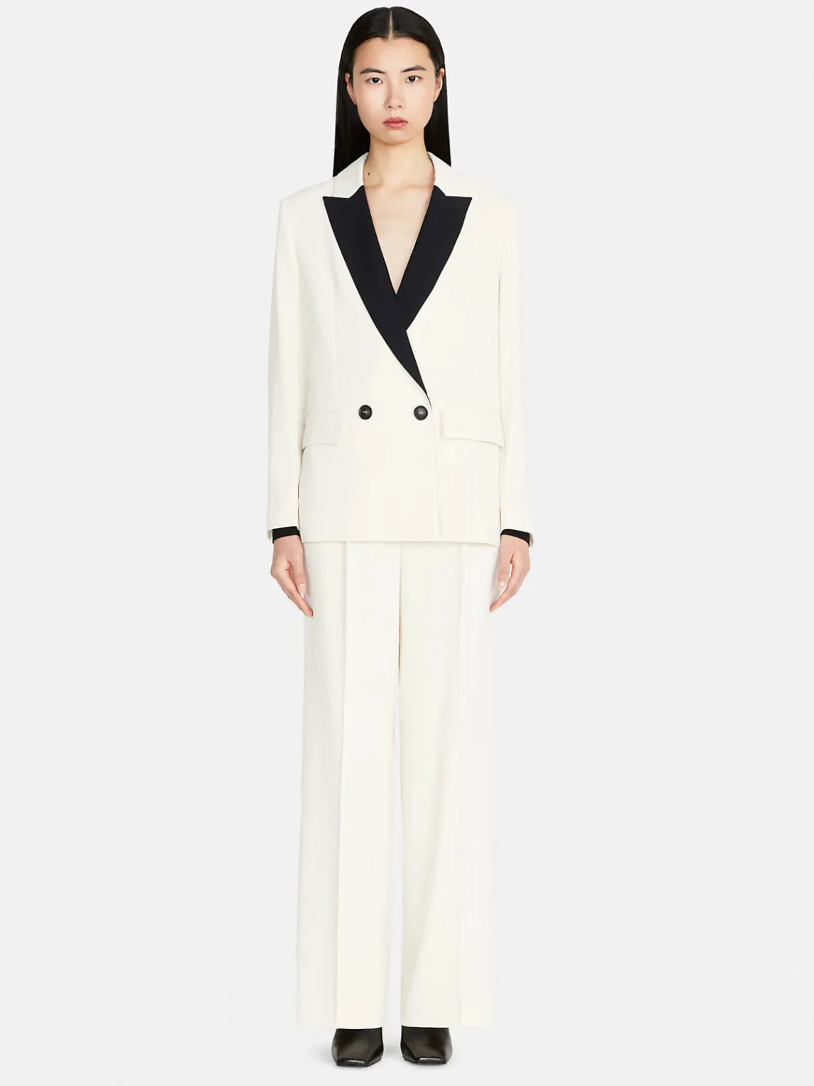 Women Sisley Jackets & Coats<Boy Fit Jacket With Contrasting Detail