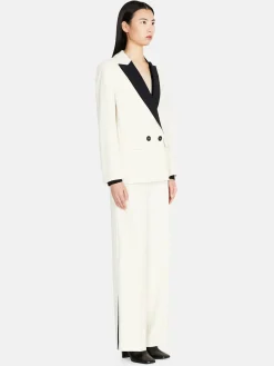 Women Sisley Jackets & Coats<Boy Fit Jacket With Contrasting Detail
