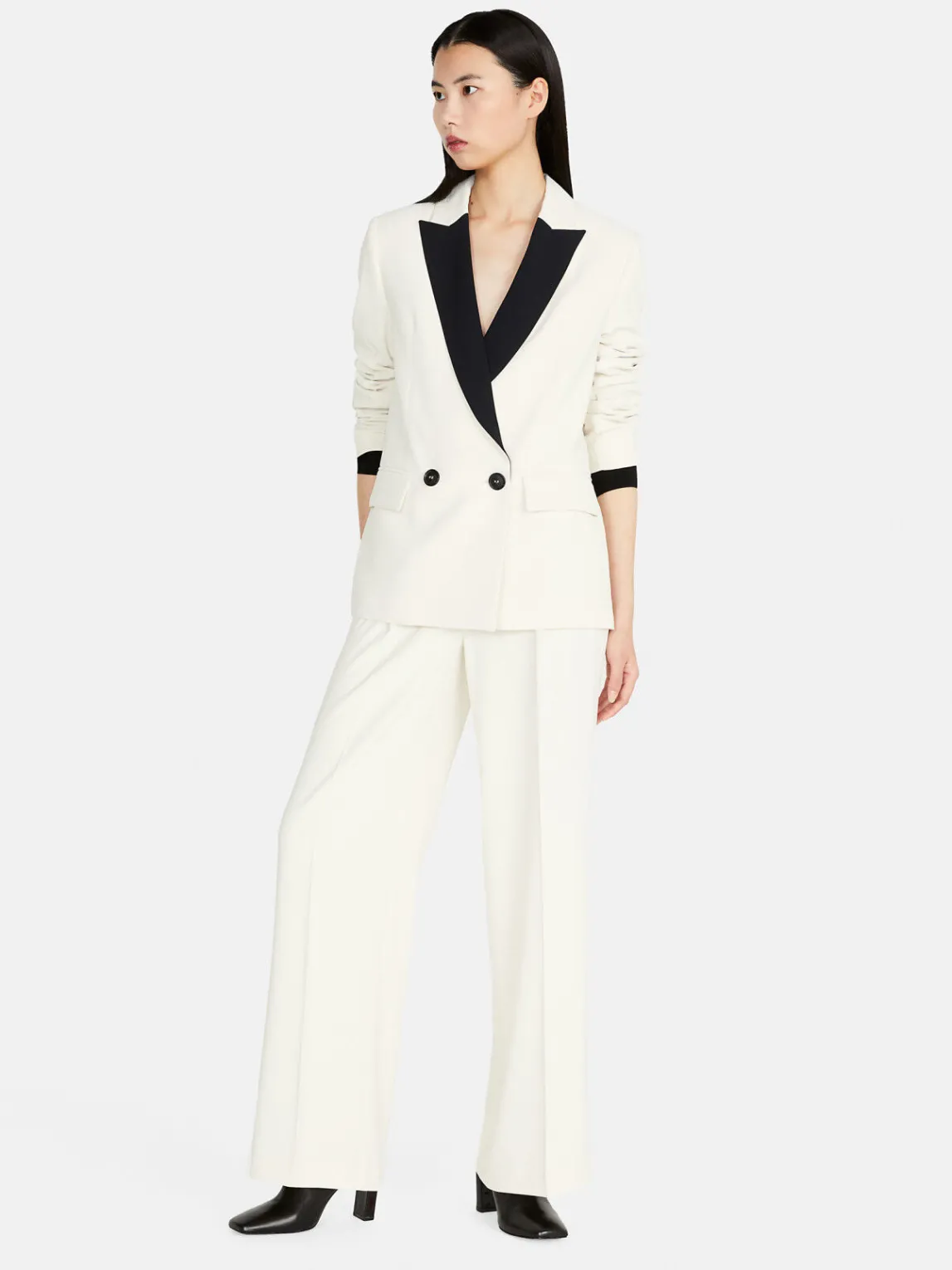 Women Sisley Jackets & Coats<Boy Fit Jacket With Contrasting Detail