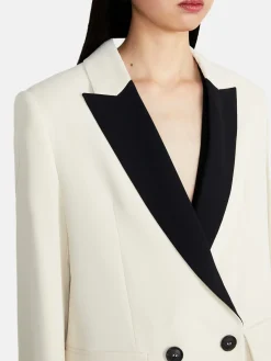 Women Sisley Jackets & Coats<Boy Fit Jacket With Contrasting Detail