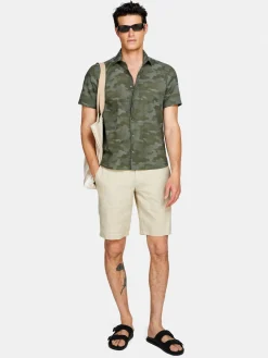 Men Sisley Shirts<Camouflage Shirt