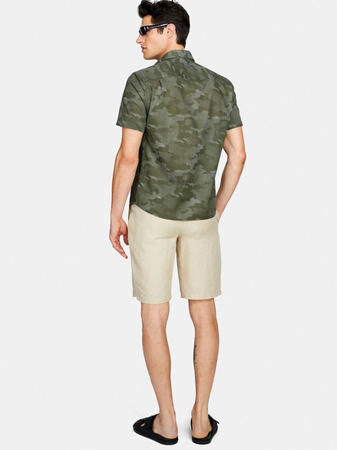 Men Sisley Shirts<Camouflage Shirt