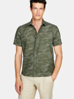 Men Sisley Shirts<Camouflage Shirt