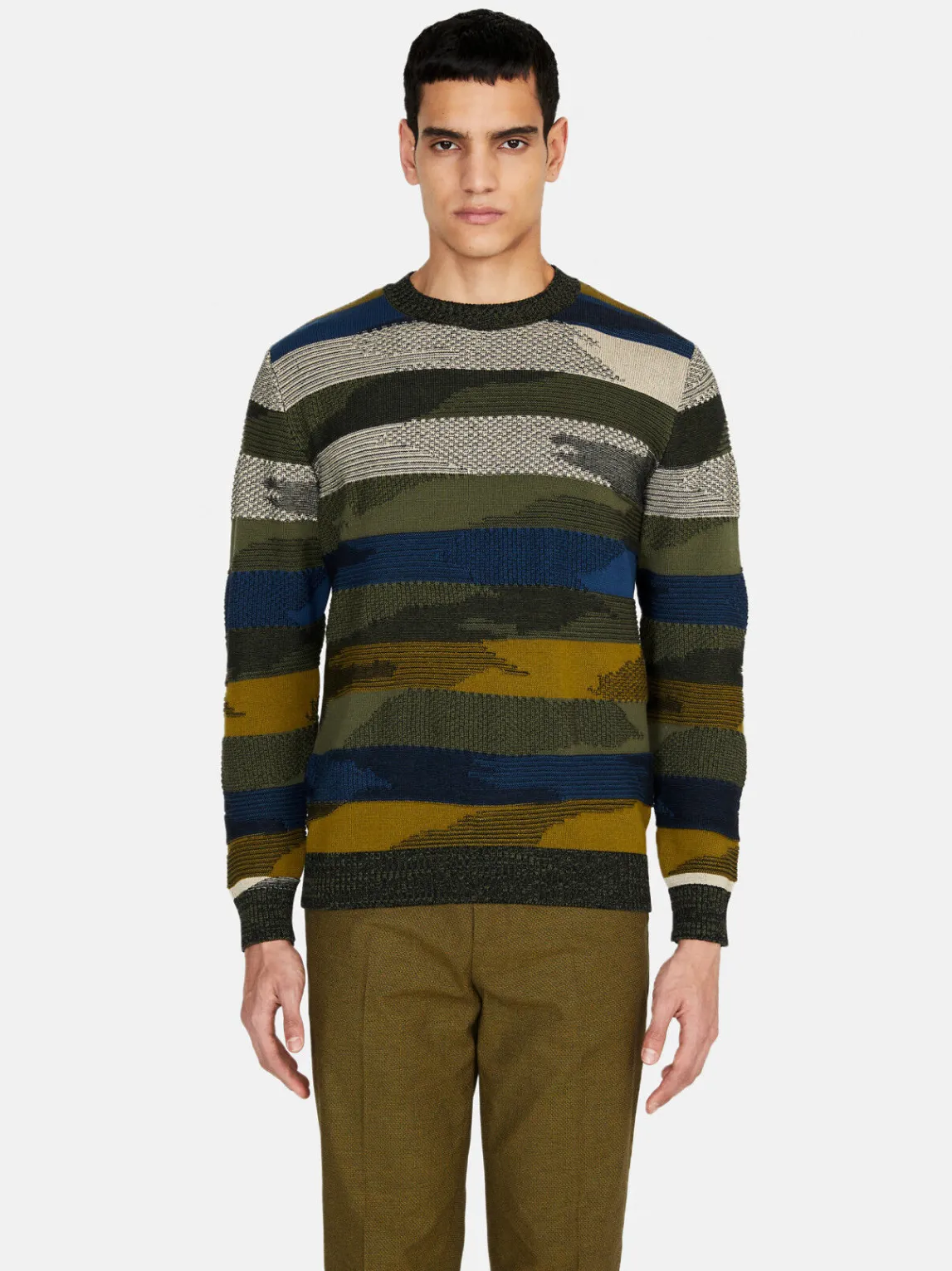 Men Sisley Jumpers & Knitwear<Camouflage Sweater