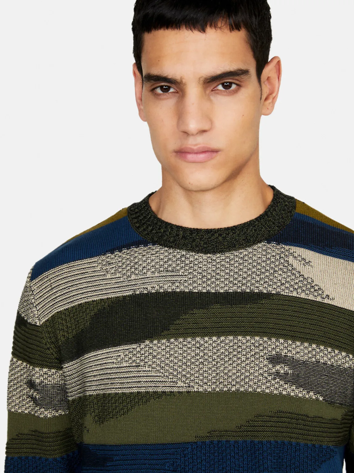 Men Sisley Jumpers & Knitwear<Camouflage Sweater