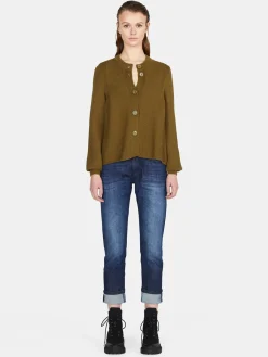 Women Sisley Jumpers & Knitwear<Cardigan With Ruffled Straps