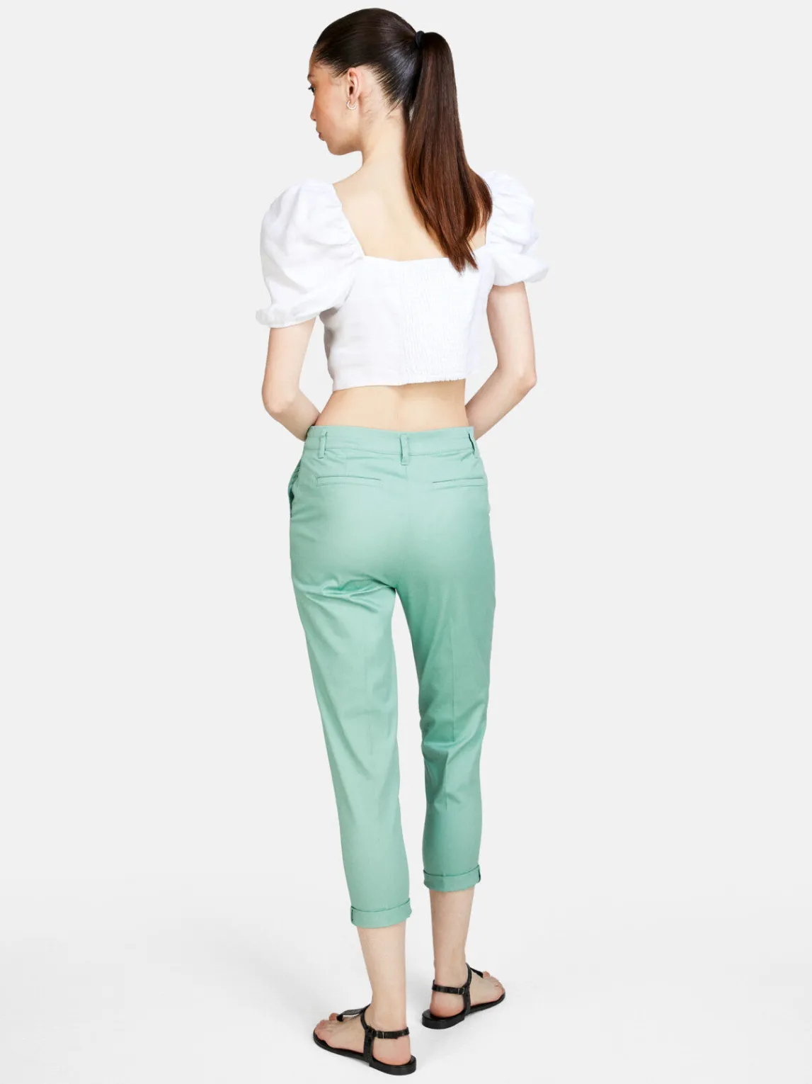 Women Sisley Trousers<Cigarette Trousers With Cuff