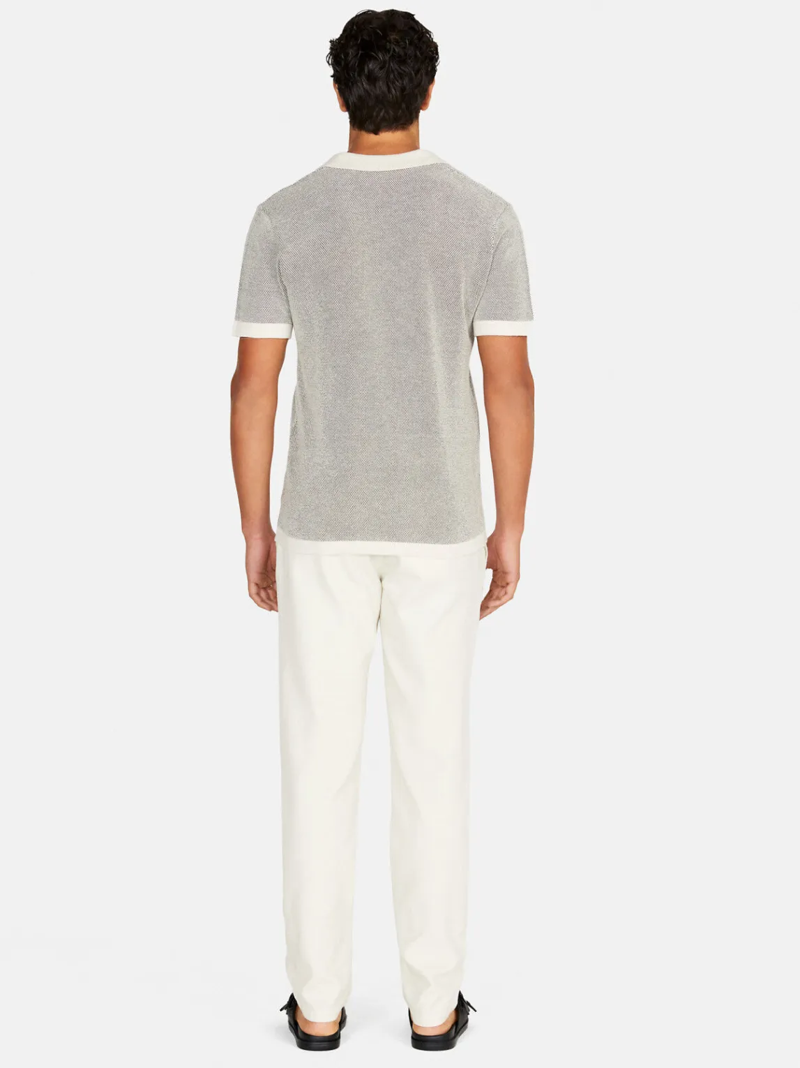Men Sisley T-Shirts<Clashing Knit Polo