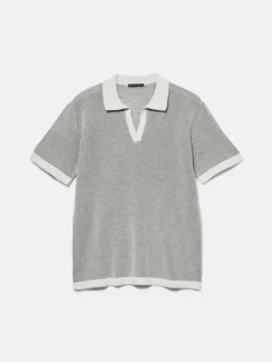 Men Sisley T-Shirts<Clashing Knit Polo