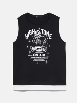 Boys Sisley Shirts & T-Shirts<Clashing Tank Top With Print