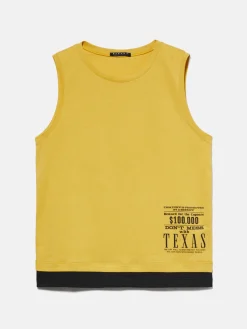 Boys Sisley Shirts & T-Shirts<Clashing Tank Top With Print