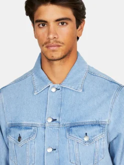 Men Sisley Jackets & Coats<Comfort Fit Denim Jacket