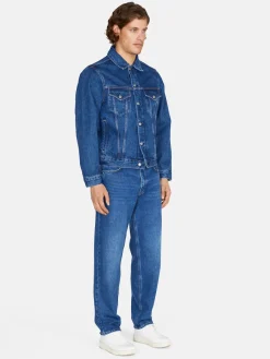 Men Sisley Jackets & Coats<Comfort Fit Denim Jacket