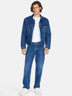 Men Sisley Jackets & Coats<Comfort Fit Denim Jacket