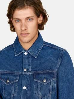 Men Sisley Jackets & Coats<Comfort Fit Denim Jacket