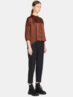 Women Sisley Shirts & Blouses<Comfort Fit Shirt In Satin