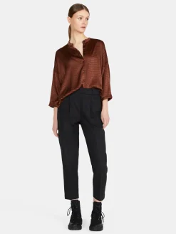 Women Sisley Shirts & Blouses<Comfort Fit Shirt In Satin