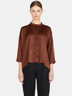 Women Sisley Shirts & Blouses<Comfort Fit Shirt In Satin