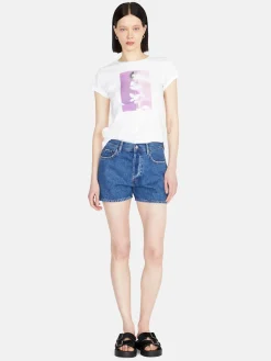 Women Sisley Tops & T-Shirts<Crew Neck T-Shirt With Print