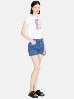 Women Sisley Tops & T-Shirts<Crew Neck T-Shirt With Print
