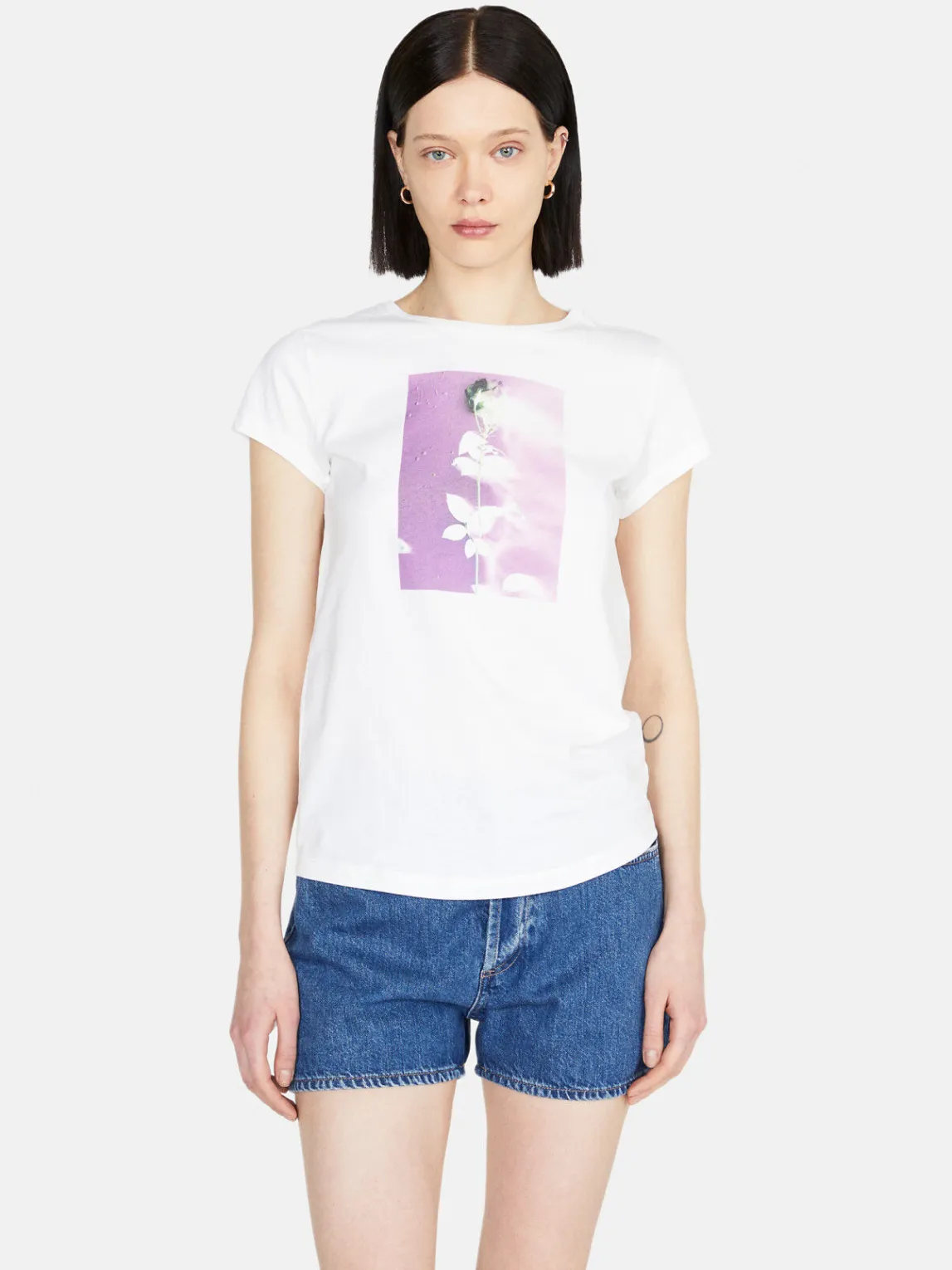 Women Sisley Tops & T-Shirts<Crew Neck T-Shirt With Print