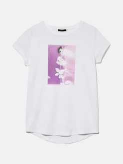 Women Sisley Tops & T-Shirts<Crew Neck T-Shirt With Print