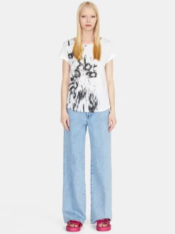 Women Sisley Tops & T-Shirts<Crew Neck T-Shirt With Print