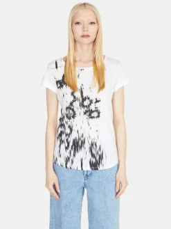 Women Sisley Tops & T-Shirts<Crew Neck T-Shirt With Print