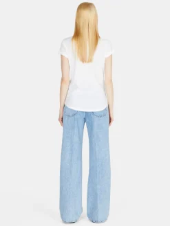 Women Sisley Tops & T-Shirts<Crew Neck T-Shirt With Print