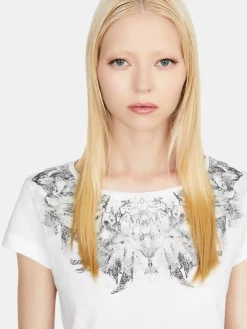 Women Sisley Tops & T-Shirts<Crew Neck T-Shirt With Print
