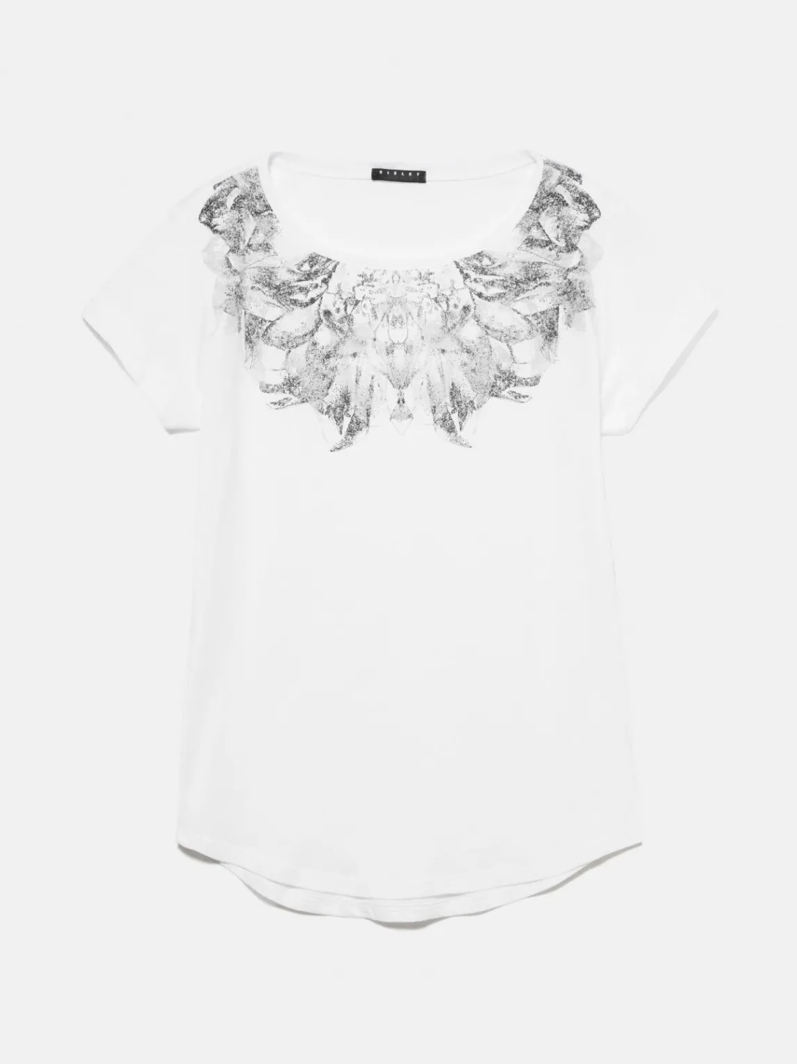 Women Sisley Tops & T-Shirts<Crew Neck T-Shirt With Print