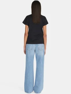 Women Sisley Tops & T-Shirts<Crew Neck T-Shirt With Print