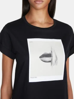 Women Sisley Tops & T-Shirts<Crew Neck T-Shirt With Print