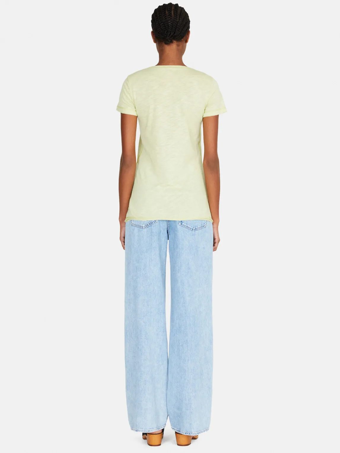 Women Sisley Tops & T-Shirts<Crew Neck T-Shirt With Raw Cut