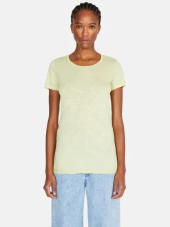Women Sisley Tops & T-Shirts<Crew Neck T-Shirt With Raw Cut
