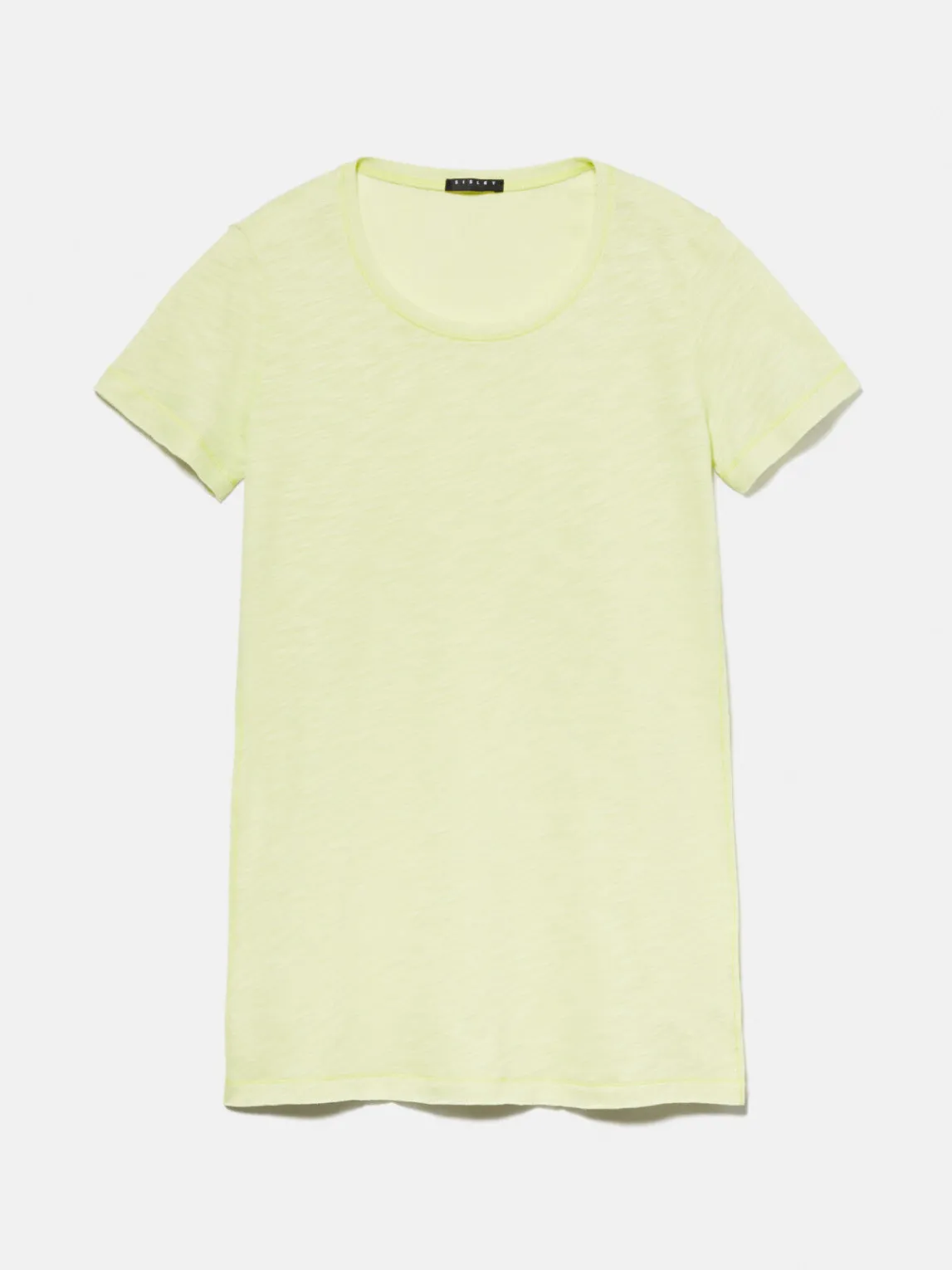Women Sisley Tops & T-Shirts<Crew Neck T-Shirt With Raw Cut