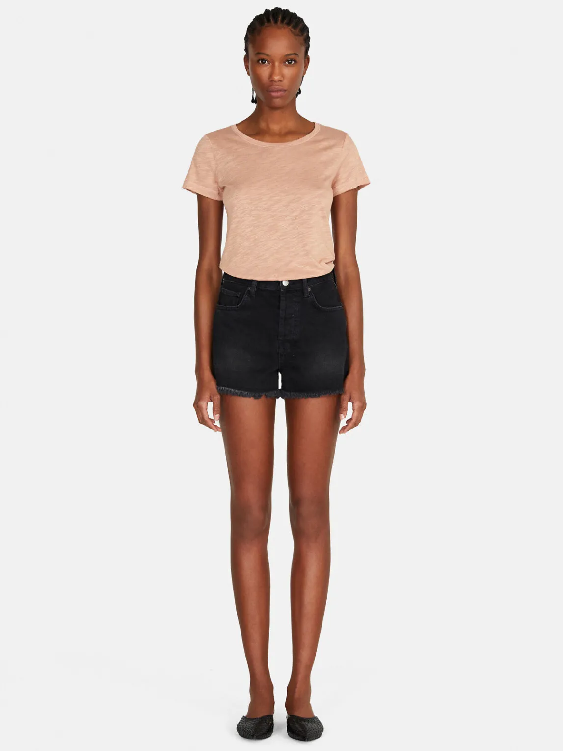 Women Sisley Tops & T-Shirts<Crew Neck T-Shirt With Raw Cut