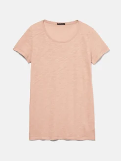 Women Sisley Tops & T-Shirts<Crew Neck T-Shirt With Raw Cut