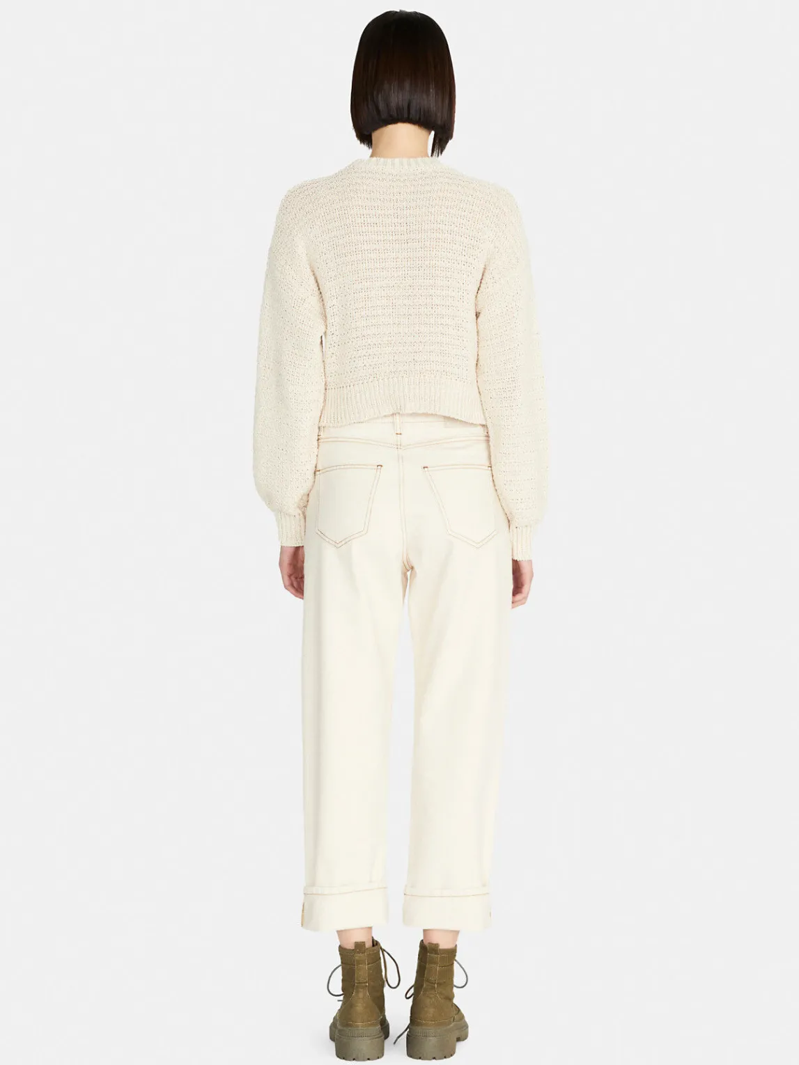Women Sisley Jumpers & Knitwear<Crochet Look Sweater