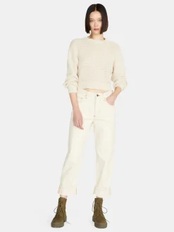 Women Sisley Jumpers & Knitwear<Crochet Look Sweater